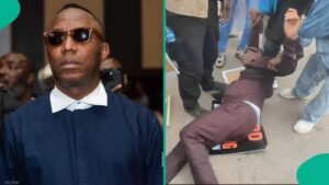 STATE VIOLENCE ON THE STREETS OF DEMOCRACY DAY: ARMED POLICE FIRE TEAR GAS AT SOWORE DURING ABUJA PROTEST