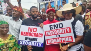 FALANA, FALZ, TAKE IT BACK MOVEMENT LEAD MASS DEMONSTRATION IN LAGOS ON DEMOCRACY DAY