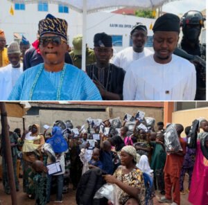 GIWA Distributes School Materials to 600 Pupils in Osun West, Pays Sallah Homage to Oluwo